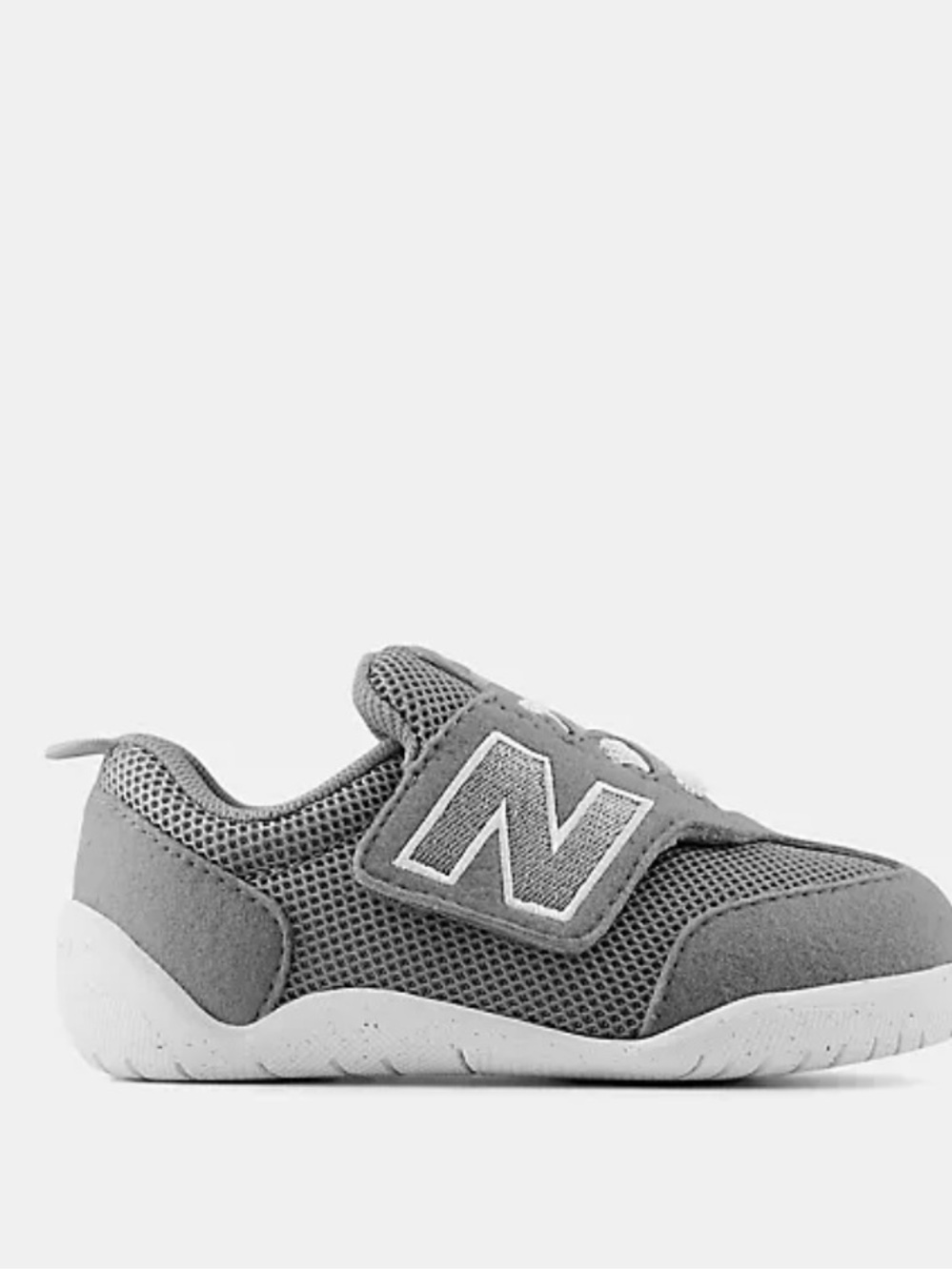 New Balance Kids Gray first Hook-and-Loop Sneaker